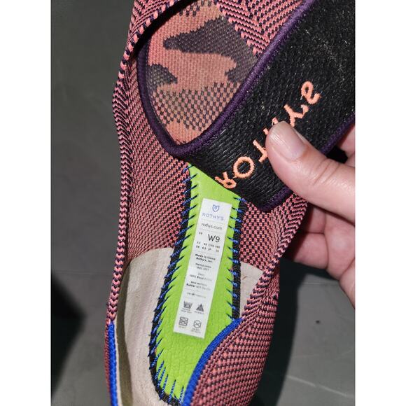 Rothy's The point double stitch rose flats W9 - Picture 4 of 4